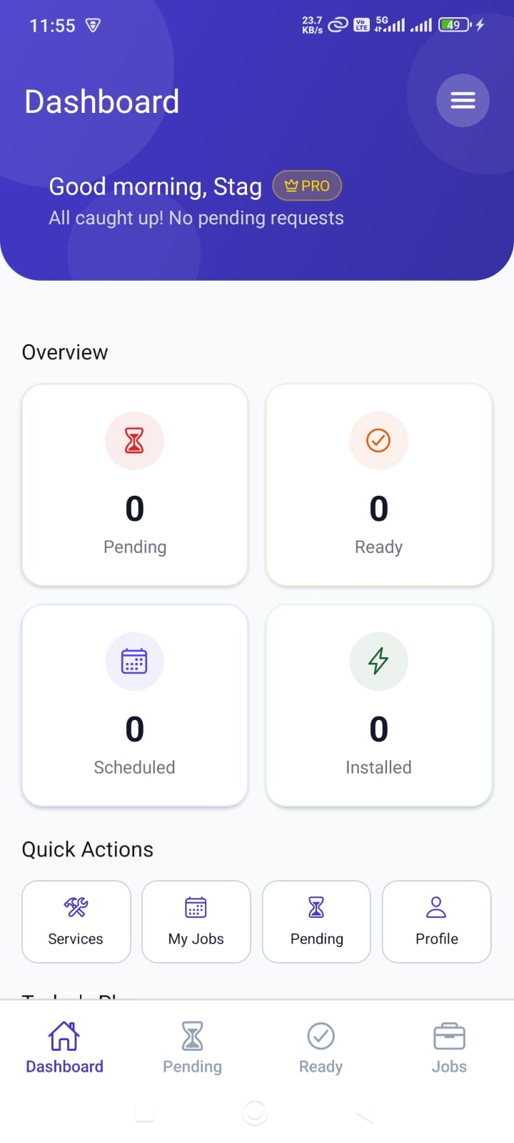 Contractor Application screenshot